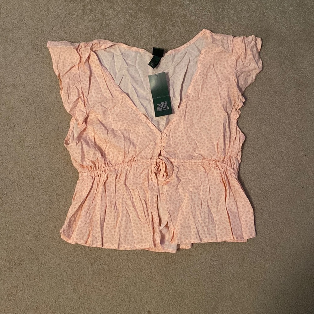 Wild Fable Pink Floral Shirt